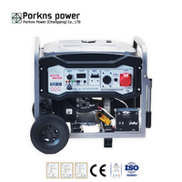 Générateur portable à moteur essence 2kW-10kW, monophasé/triphasé, réservoir de carburant 25L, en stock usine