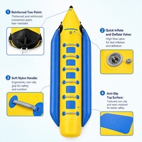 Bateau banane gonflable personnalisé pour 6 à 8 personnes, en PVC, à une rangée, tractable, pour les sports nautiques en mer et en lac, idéal pour les centres de villégiature