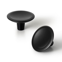 Poignée de meuble moderne en alliage de zinc, forme champignon, argent antique, noir, bronze champagne, durable, écologique, pour cuisine, chambre, commode, armoire