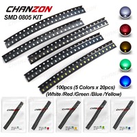 0805 / 2012 SMD Kit pemancaran cahaya LED manik-manik lampu Chip hangat putih merah hijau biru kuning oranye UV ungu merah muda mikro 3V SMT