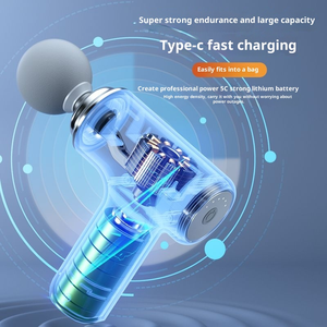 Silencioso elétrico inteiro massagem muscular arma feminino elétrico completo corpo massageador mini pé massagem máquina para uso doméstico - Product Image 4