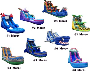 Customizable Outdoor Adult Commercial <strong>Giant</strong> Inflatable Water Slide Cheap Backyard Inflatable Slide with Swimming Pool - Product Image 3