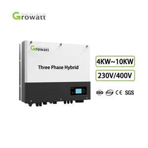 Growatt המחיר הטוב ביותר סולרי 5kva 6kva 8kva 10kva 3 שלב dc כדי ac את רשת היברידית היברידית