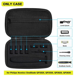Étui de poche personnalisé pour tondeuse à cheveux pour <span class=keywords><strong>philips</strong></span> oneblade portable eva tondeuse à <span class=keywords><strong>barbe</strong></span> étui de transport pour rasoir oneblade - Product Image 3