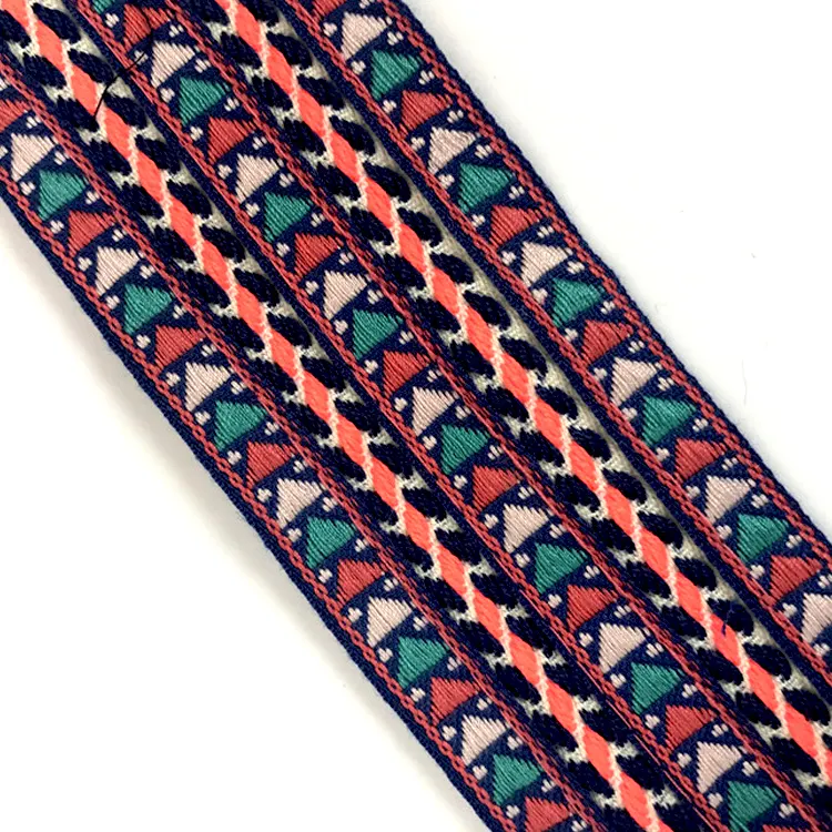 刺繍カスタム織り生地トリムジャカードリボン