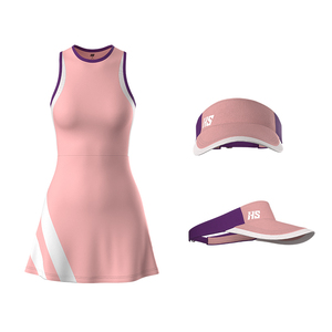 Ensemble jupe et haut de tennis personnalisés pour femmes vêtements de sport de protection UV maillot de tennis de conception OEM - Product Image 4