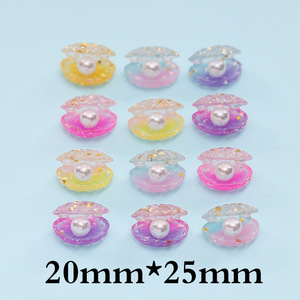 JO Mini Shell Pearl <b>Educational</b> <b>Toys</b> Colorful Small Shell Figures Resin Material for 1 Inch 32mm 35mm 38mm Capsule <b>Toys</b> - Product Image 3