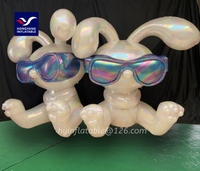 Figurine gonflable mignonne de 5m modèle géant de 5m tente gonflable de danseur d'air de globe de neige de planète pour des événements avec l'accessoire de ventilateur