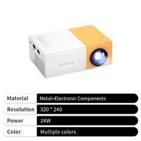 Mini Proyector Casero Personalizado L05029, Portátil de Bolsillo, Pantalla LED HD LCD, Android 10, con Batería Integrada y Soporte 480P