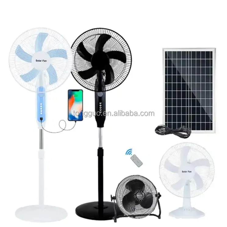 Solar fan solar panel AC DC rechargeable fan cheap outdoor household support solar fanindoor solar fan 12V DC