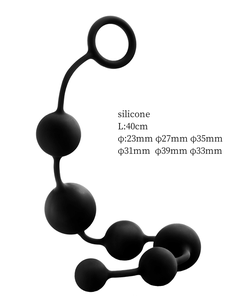 Perles anales en silicone, long plug anal, perles anales, produits sexuels, jouet sexuel - Product Image 2