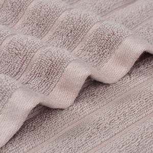 Usine directe de haute qualité Ultra-doux hautement absorbant 100% coton ensemble de serviettes de bain de couleur unie - Product Image 3