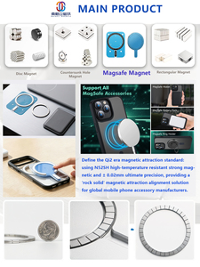 Anneau magnétique MagSafe <span class=keywords><strong>de</strong></span> précision sans décalage ni inversion, aimant NdFeB taille standard pour la production en série d'étuis <span class=keywords><strong>de</strong></span> téléphone en usine - Product Image 3