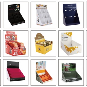 Hot Selling Store Promotion Cardboard Corrugated Counter Top Display <b>Box</b> Cardboard Tabletop PDQ Table Display for Pet Food - Product Image 6