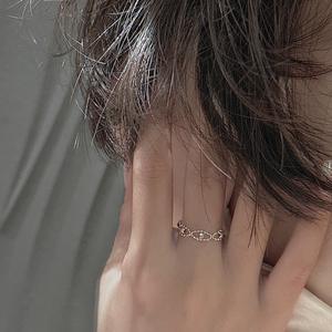 Anillo de Plata de Ley S925 con Perla, Diseño de Nicho, Estilo Antiguo, Simple y Moderno, con Cuentas Deslizantes, Artesanía Italiana - Product Image 2