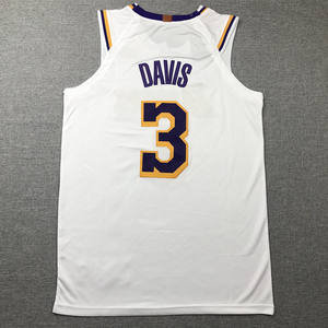 Jersey de baloncesto americano cosido de alta calidad, uniformes de baloncesto de equipos de los Lakers, Jersey de edición clásica, ropa para hombres - Product Image 4