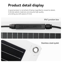 Panneaux solaires flexibles monocristallins ETFE DEMUDA à haute efficacité, fins et légers, 50W 100W 120W 200W 300W, pour balcon