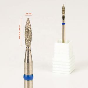 ดอกสว่านเจาะเล็บเพชรแบบหมุนขนาดกลางแบบละเอียด3/32 1.8*7.0มม. ปลอดภัย - Product Image 3