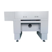 Machine de gravure/découpe Laser de tissu plastique bois acrylique RECI 80W 6040 de haute qualité avec deux têtes