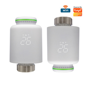 Valve <span class=keywords><strong>thermostatique</strong></span> intelligente pour <span class=keywords><strong>radiateur</strong></span> Tuya WiFi, thermostat programmable pour <span class=keywords><strong>radiateur</strong></span>, affichage LED, compatible avec Alexa Google Home - Product Image 1