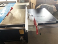Meilleure scie à table coulissante en mélamine pour la découpe de MDF, scie à table coulissante avec scies à panneaux pour la découpe du bois, machine pour le travail du bois