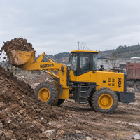 Chargeuse sur pneus de 1,8 tonne, 58 kW, 0,8 m³, 4x4, compacte, diesel, pour travaux de construction, terrassement et manutention agricole