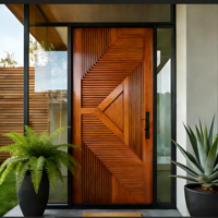 Meilleur design de porte d'entrée en bois massif simple en teck Portes en bois Conceptions de porte principale simple Images pour les chambres à coucher de la maison