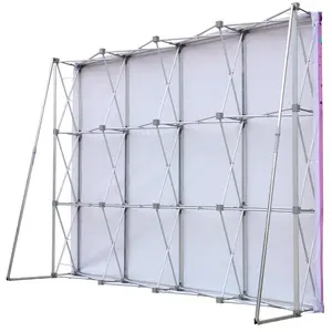 Tension Expanding Fabric Pop Up Advertising Banner Display Stand