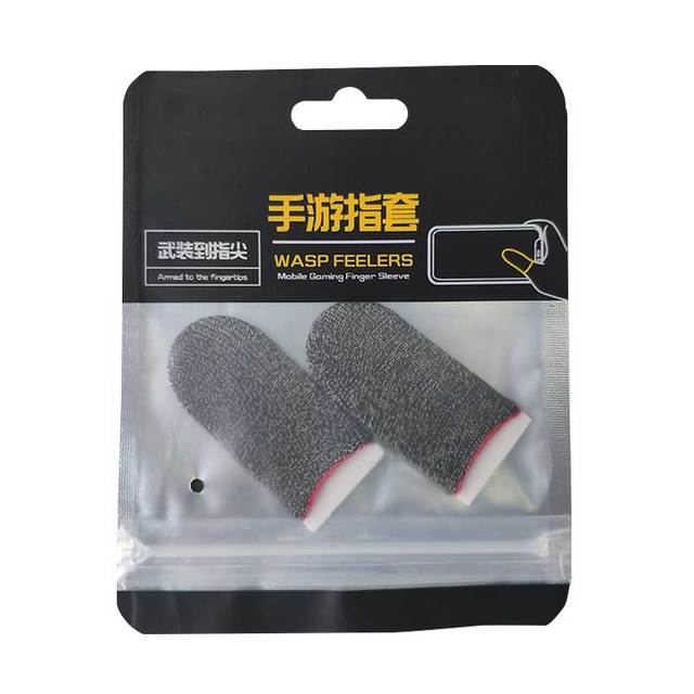 OEM Gaming Finger Sleeve Silver Fiber Gaming Finger Sleeve Non-Slip Finger Sleeve for Mobile Gaming