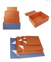 Caja de regalo de cumpleaños plegable personalizada elegante de gama alta con materiales reciclados forro de esponja de laminación mate y lazos de cinta