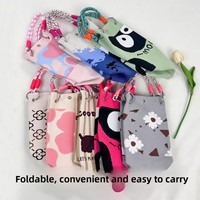 Tas Anyaman Wanita Gaya Korea Terlaris, Model Keranjang Sayur Kapasitas Besar, Motif Bunga, Tanpa Tali