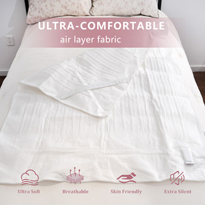 Couverture électrique en polyester à aiguilles douces de différentes tailles avec 3 niveaux de chauffage, coussin chauffant pour matelas - Product Image 3