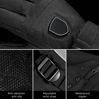 Gants de ski, de snowboard et de moto chauffants, isolés, compatibles avec les écrans tactiles, imperméables, en coton de haute qualité, avec batterie