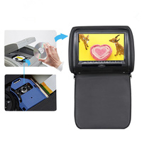 Multimedia 9 pulgadas ángulo ajustable entrada de vídeo bidireccional reposacabezas Monitor de coche con USB SD MP5 AV