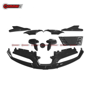 ชุดแต่งตัวถังรถยนต์คาร์บอนไฟเบอร์แบบแห้งรุ่นใหม่ล่าสุด สำหรับ Ferrari 488  ประกอบด้วยลิ้นหน้า-หลัง สเกิร์ตข้าง และช่องระบายอากาศ - Product Image 5