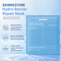 Masque Visage Apaisant OEM à l'Acide Hyaluronique, Collagène et Extrait de Levure Fermentée – 4 Feuilles – Pour Tous Types de Peaux – Hydratation Douce et Apaisante