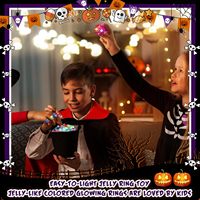 Anneaux en caoutchouc LED lumineux et clignotants multicolores pour fêtes, Halloween, Thanksgiving, remise des diplômes