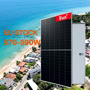 Panel Solar Bifacial Sunplus SR4-72NHBD-580M Completamente Negro, 23.4% de Eficiencia, Envío Inmediato desde Almacén en EE. UU. - Product Image 1