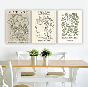 Impression sur toile de portrait abstrait bohème moderne, impressions Matisse <span class=keywords><strong>Picasso</strong></span>, art mural, affiches pour salon, chambre à coucher, maison - Product Image 4