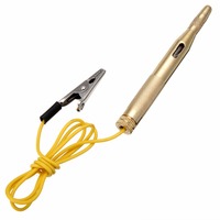 Sonda de prueba de circuitos de luz para coche DC 6V 12V 24V, lámpara detectora de voltaje, pluma de prueba de voltaje de cobre