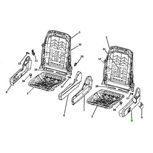 Panel de Revestimiento de Asiento para Dodge Durango 68004465AB ZZ471D1AB, Pieza Interior de Plástico, Compatible con Modelos 2004-2006 - Product Image 4