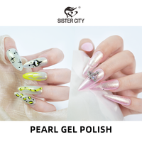 Vernis à ongles gel UV Sister City Pearl 15ml – Non toxique, écologique, de luxe, pour salon, longue tenue, couleur DIY, pour manucure française