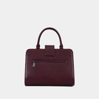 Tas Tangan Wanita Full Container Pu Bag Bagco 2026 Trendy Lace Embossed dengan Logo Huruf Metalik Gaya Vintage, Termasuk Dompet