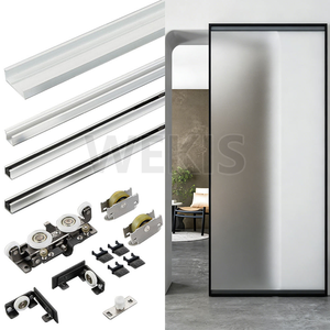 <span class=keywords><strong>Kit</strong></span> de quincaillerie pour <span class=keywords><strong>porte</strong></span> invisible Wekis Ghost Door, en aluminium, pour <span class=keywords><strong>porte</strong></span> intérieure à cadre étroit, fourni par le distributeur - Product Image 1