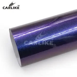 CARLIKE CL-CE-13 Gloss Chameleon Scuro Blu al Viola Auto Premium Pellicola Auto