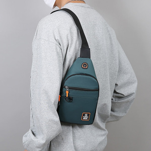 Men's Chest <b>Bag</b> Nylon Multi Layer Durable Crossbody <b>Bag</b> For Everyday Travel Casual Use - Product Image 3