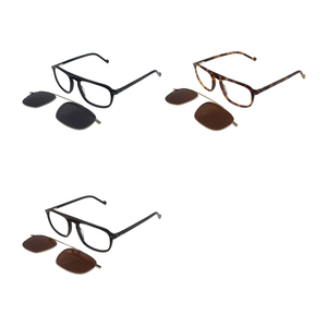 نظارات شمسية بتصميم جديد UV400 للرجال نظارات شمسية عصرية عتيقة للنساء نظارات بمشبك مستقطبة مشبك مربع على النظارات - Product Image 6