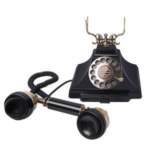 Teléfono con Cable de Estilo Antiguo Retro de Latón con Dial Giratorio, Precio de Fábrica, para Bodas, Eventos, Estilo Libro de Visitas - Product Image 3