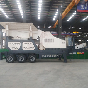 Concasseur à percussion mobile sur pneus robustes pour l'usine de concassage de roches dures en carrière - Product Image 1