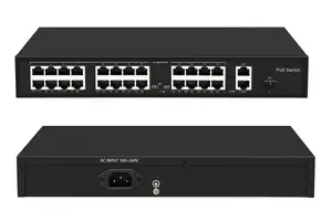 Poe 27 Port Gigabit Uplink 24 Port 100M PoE Switch 24CH POE Switch